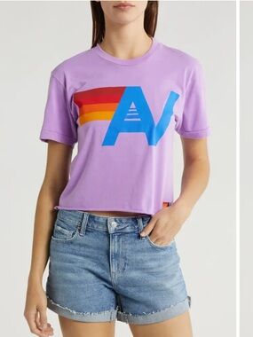 Aviator Nation Logo Boyfriend Tee